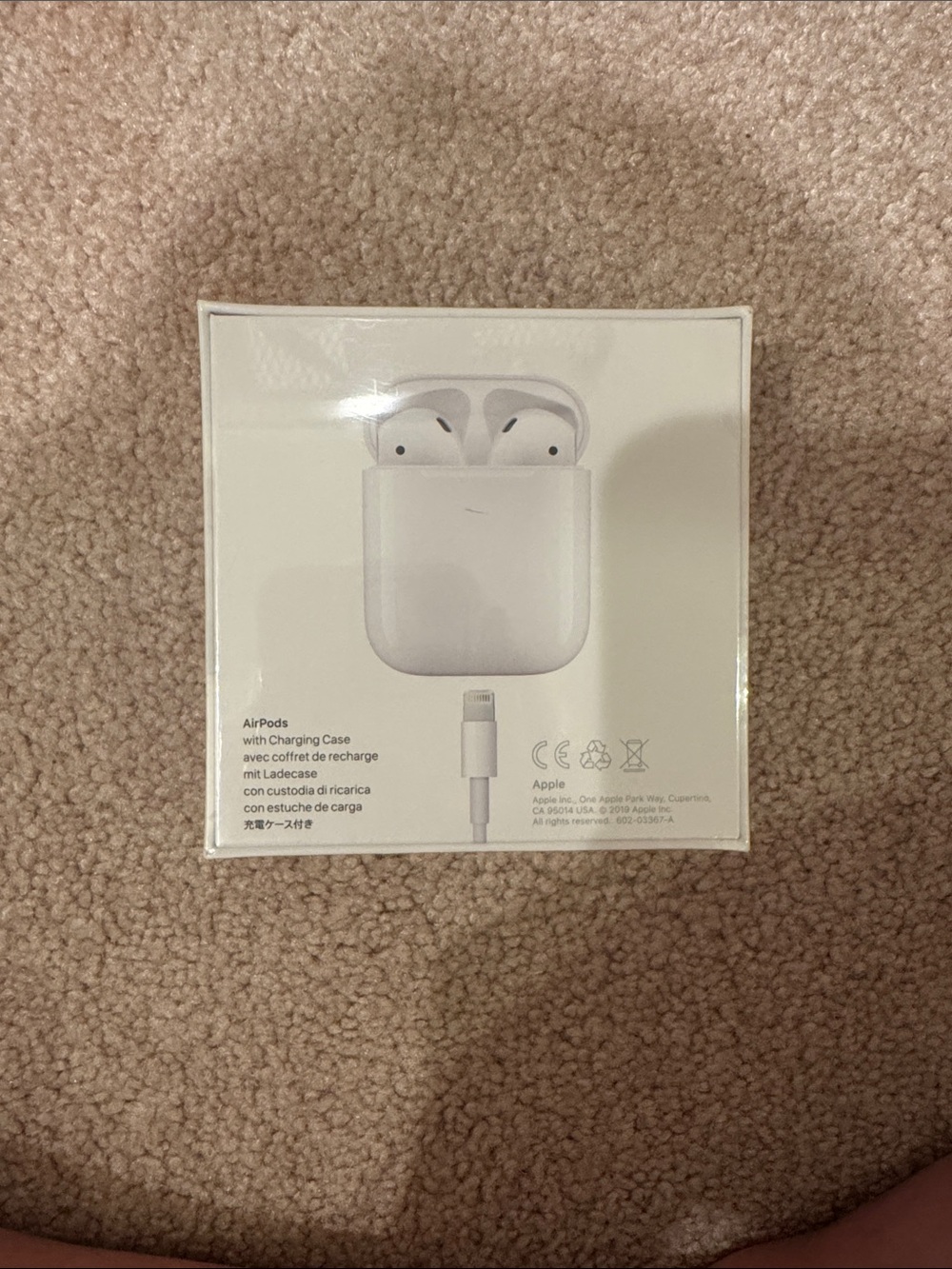 Apple White Wireless Earbuds with Charging Case: NEVER OPENED - Picture 2 of 3